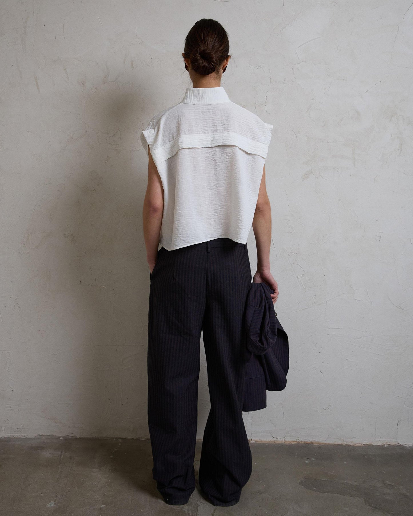 Pantalón Rayas Azul Marino