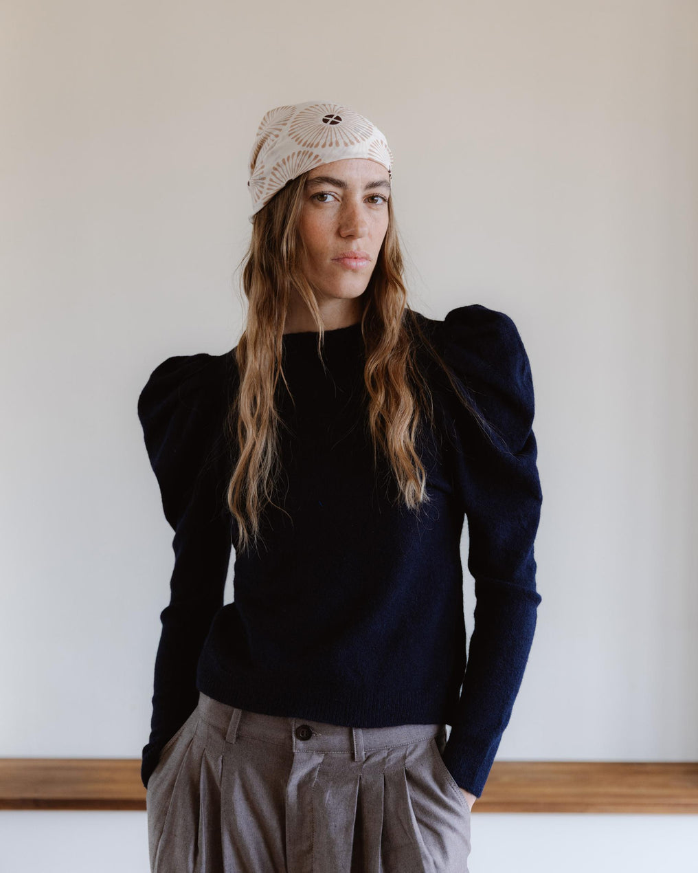 Jersey Manga Abullonada Azul Marino