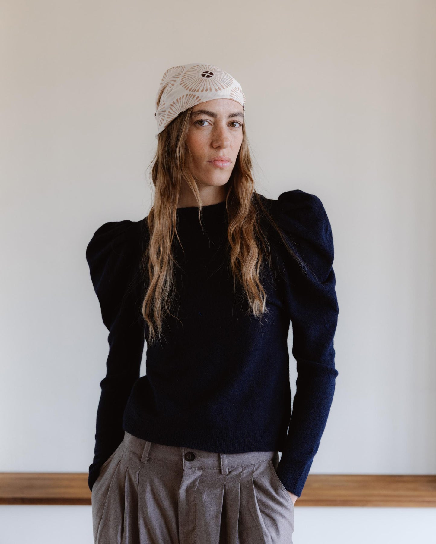 Jersey Manga Abullonada Azul Marino