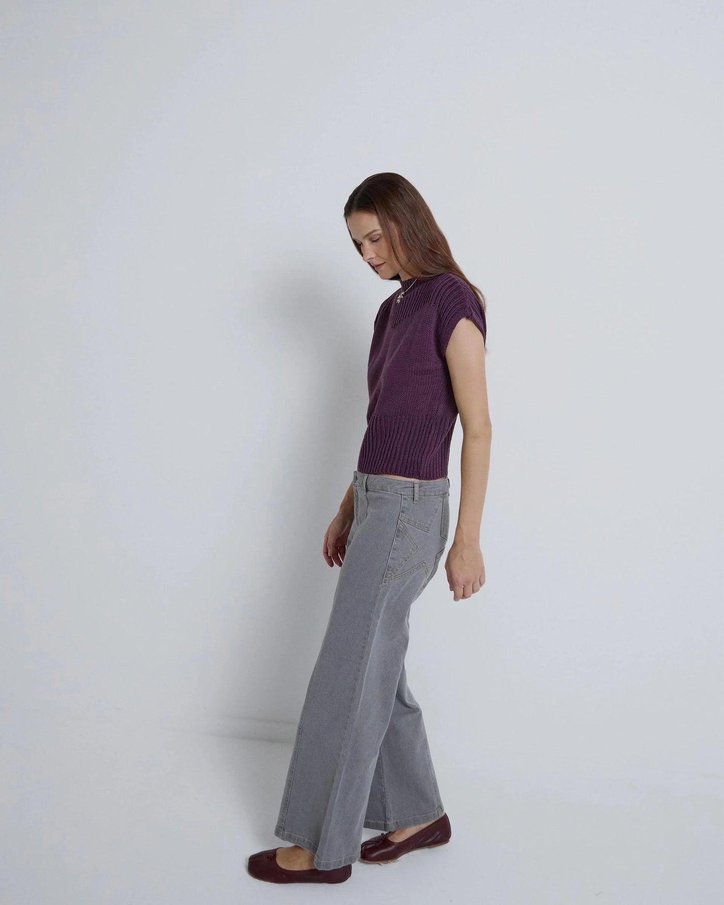 Jeans Estrellas Traseras Gris