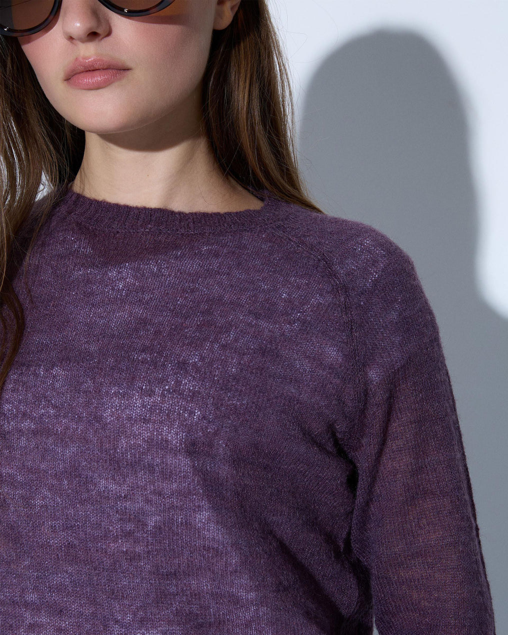 Fine Purple Knit Sweater