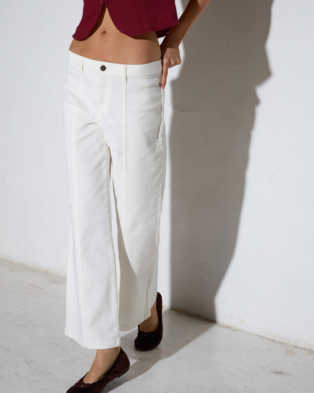 Jeans Estrellas Traseras Blanco