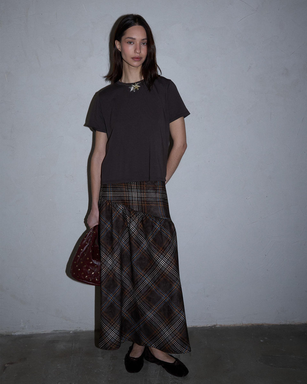 Camiseta Manga Corta Marrón