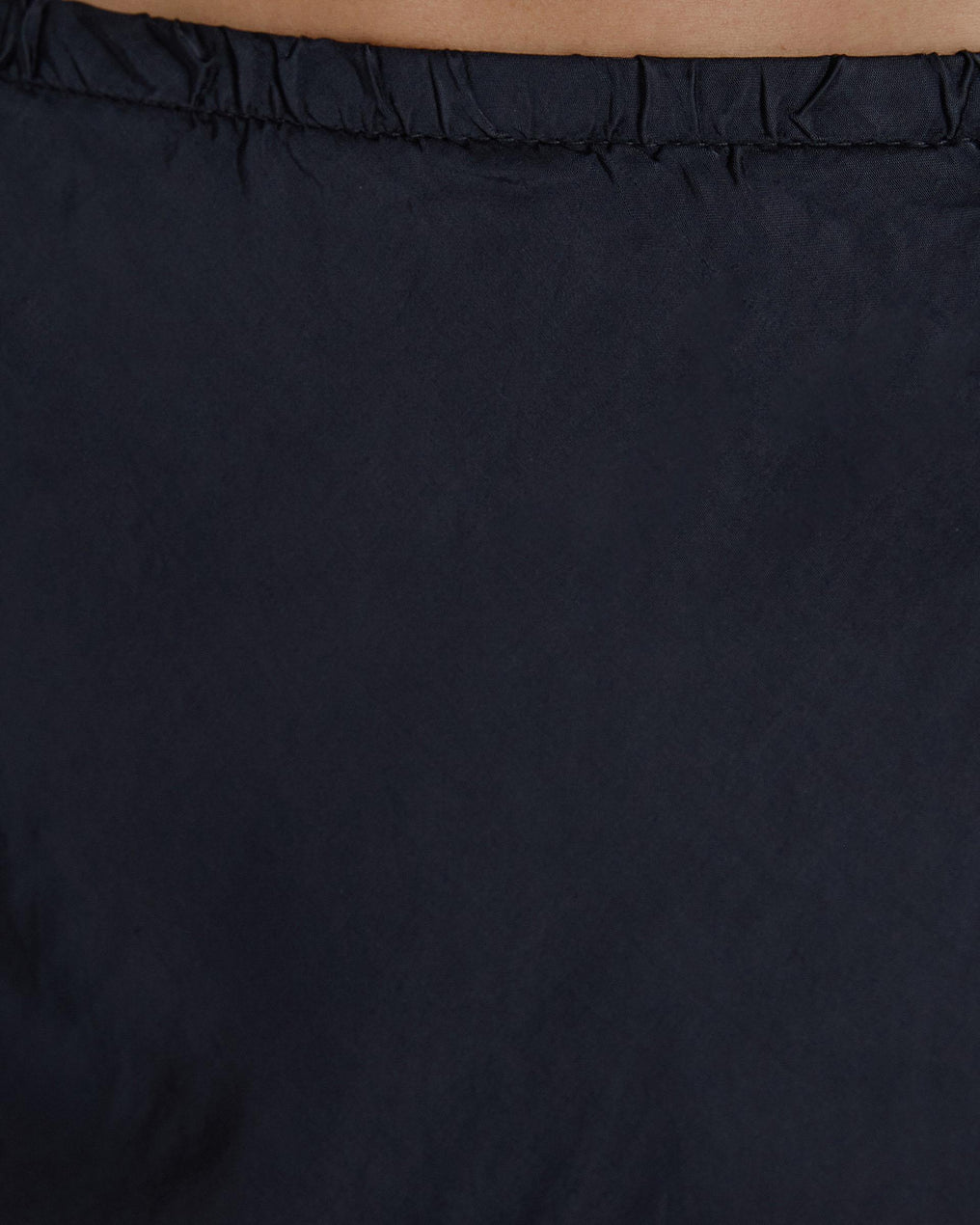 Anthracite Satin Evase Skirt