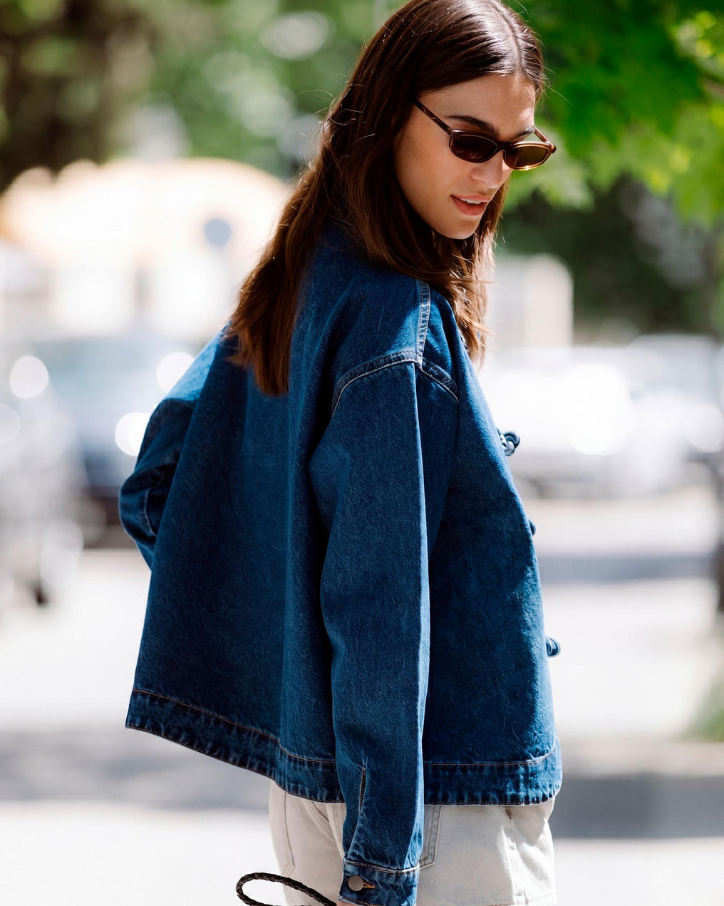 Casaco Denim Tipo Japo Azul