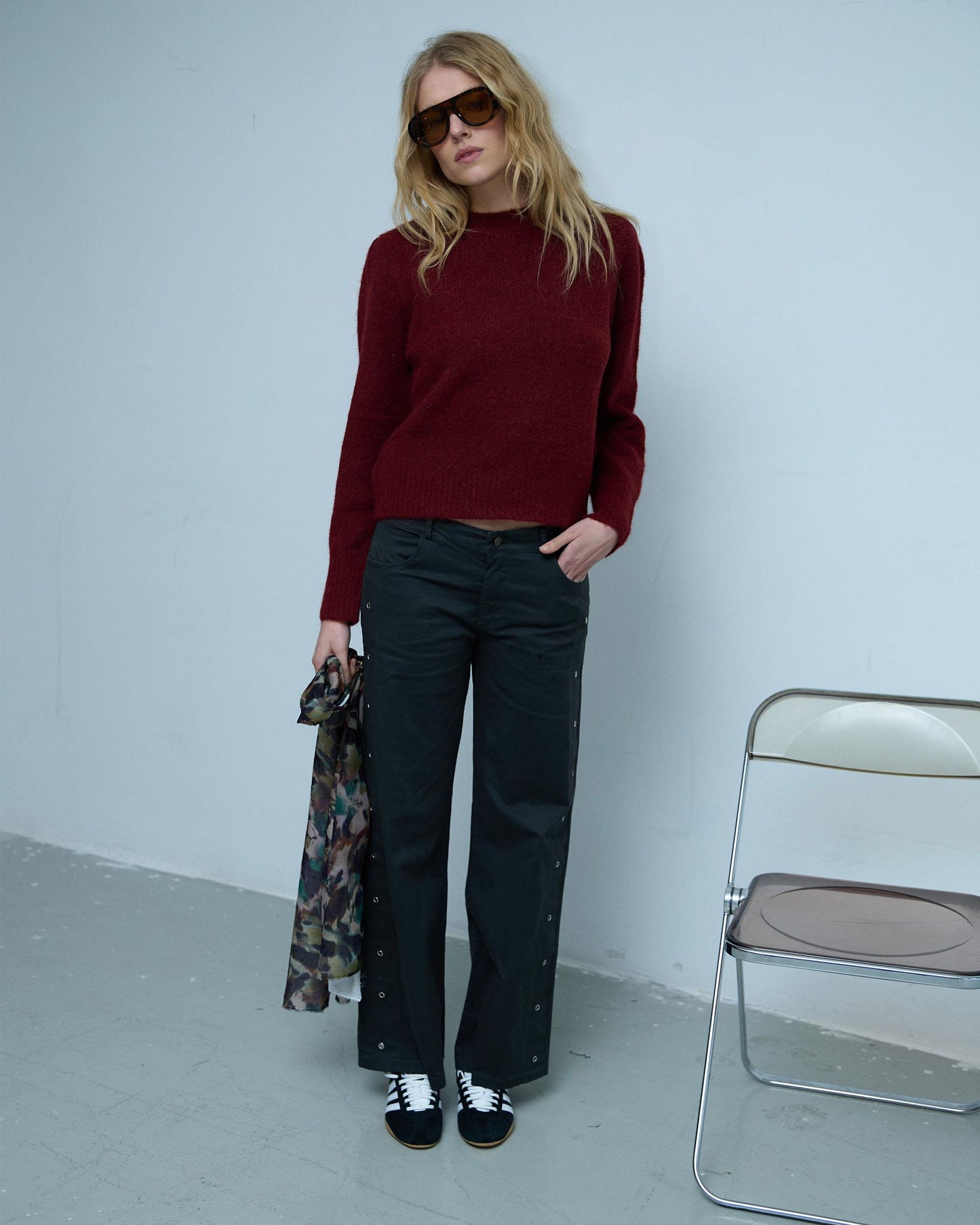 Jeans Eyelets Antracita