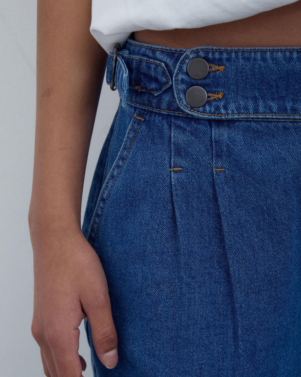 Jeans Pièce Avant Bleu