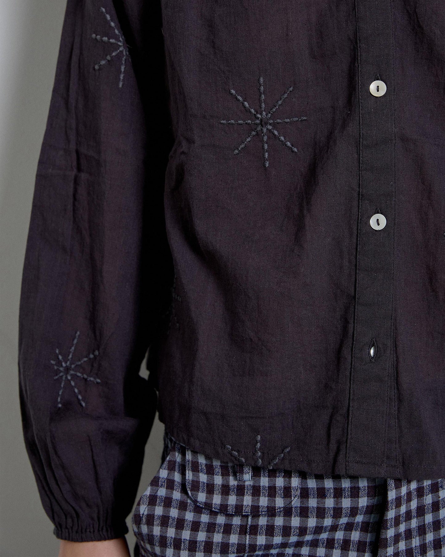 Anthracite Suns Embroidered Blouse