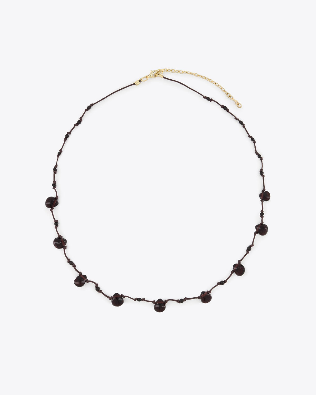 Brown Rope Tears Necklace