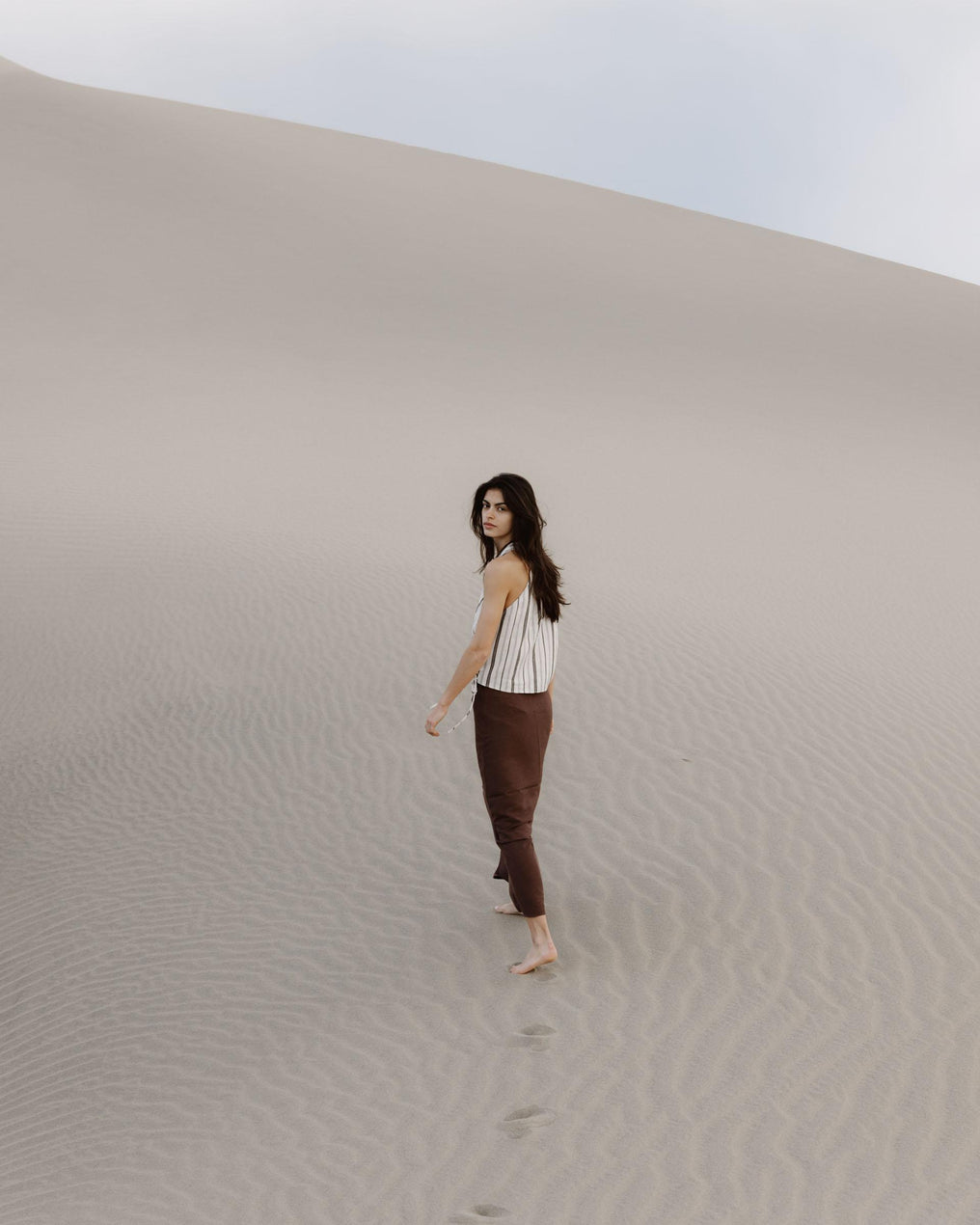 Falda Fluida Marrón