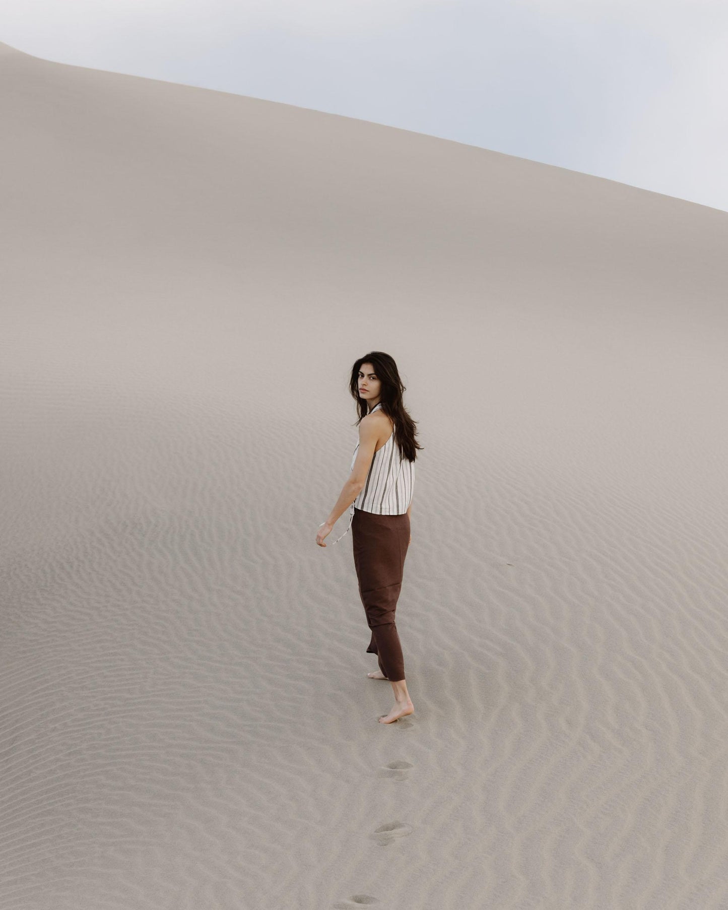 Falda Fluida Marrón