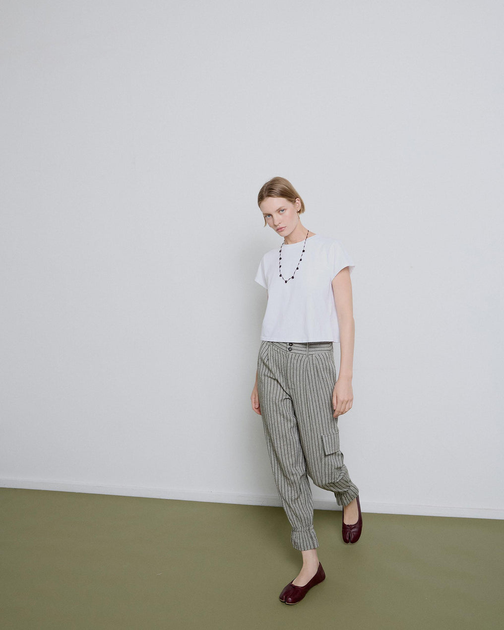 Green Cargo Baggy Pants