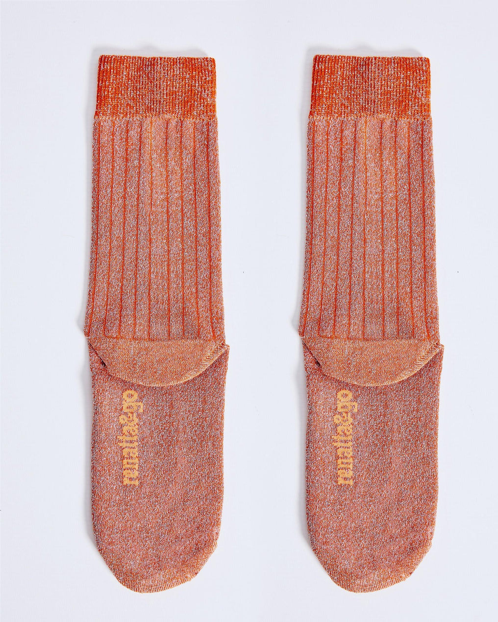 Calcetines Media Caña Lurex Naranja