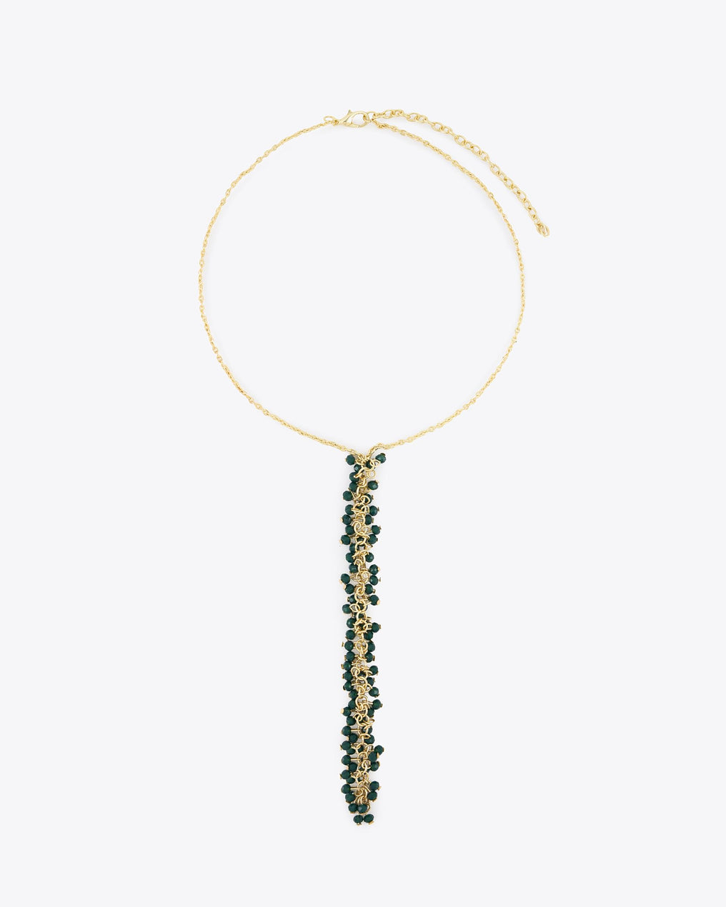 Green Bead Strip Corbetero Necklace