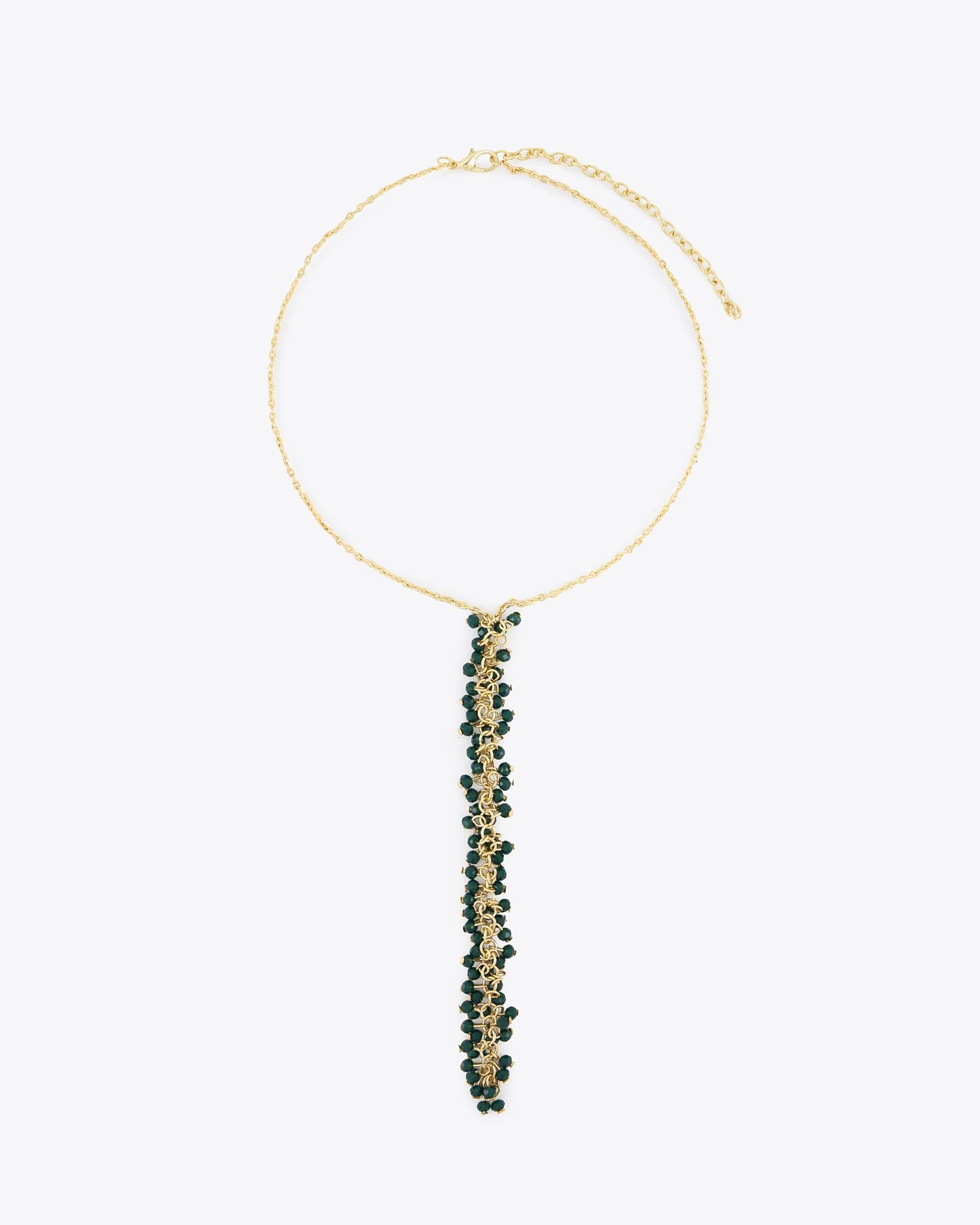Green Bead Strip Corbetero Necklace