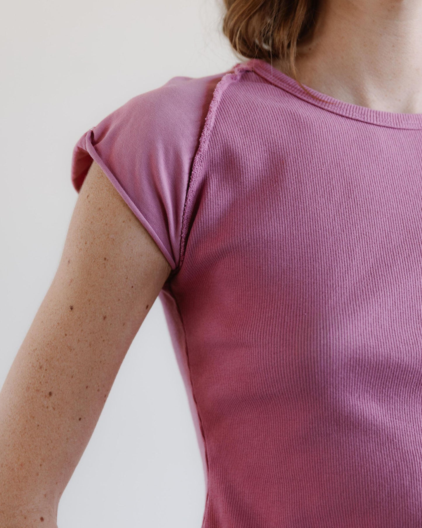 Camiseta Media Manga Ranglán Rosa