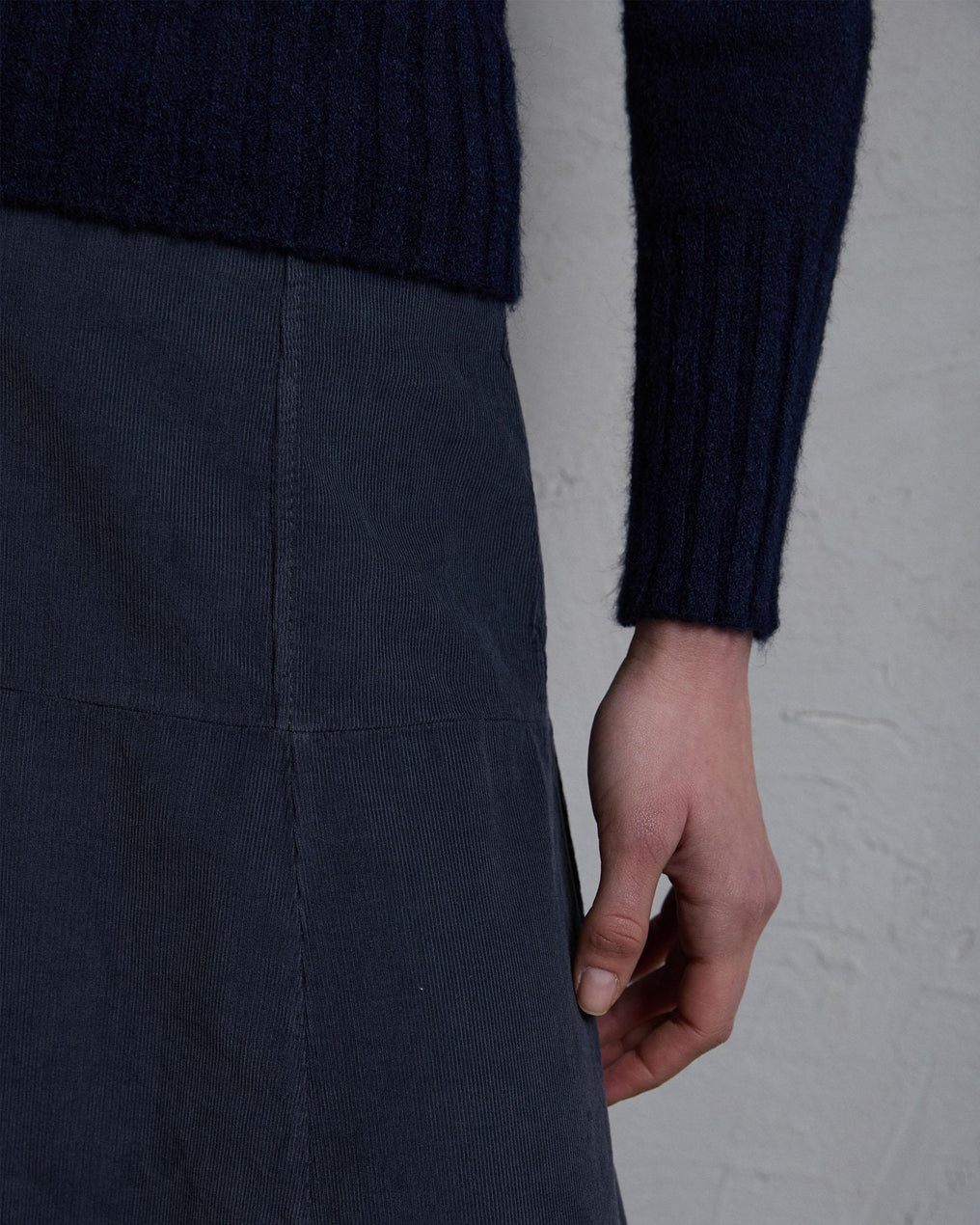 Falda Micropana Canesú Antracita