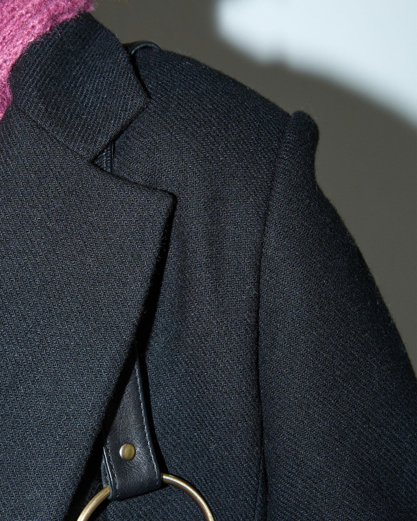 Blazer preto com lapela