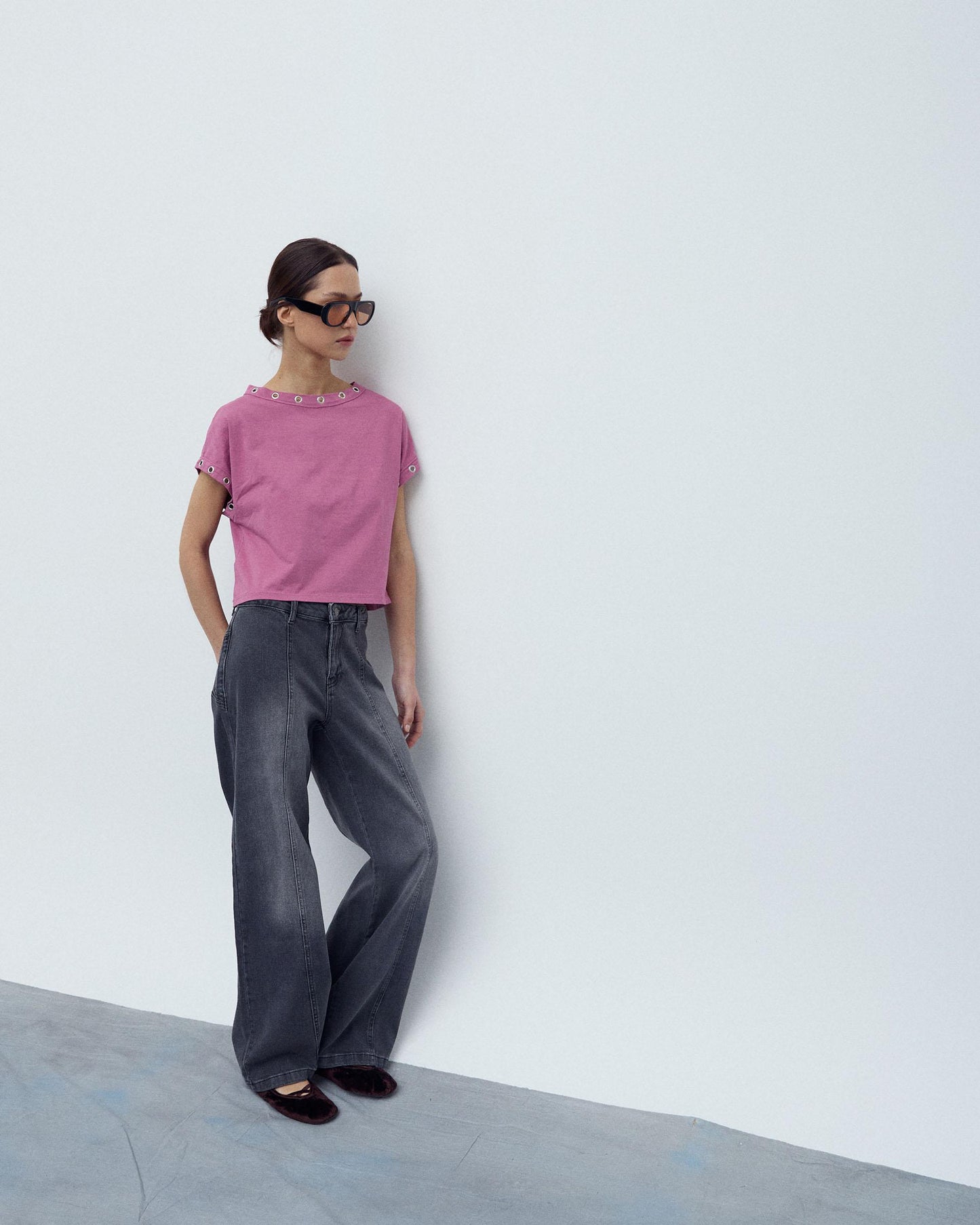 Jeans Estrelas Traseiras Antracite