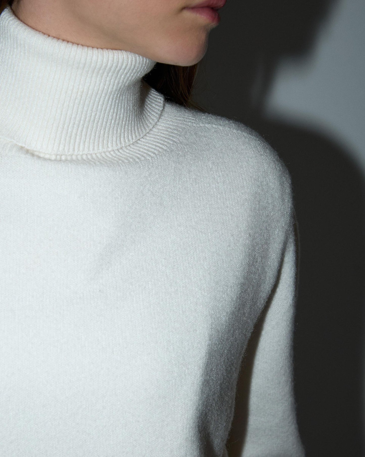 White Turtleneck Sweater