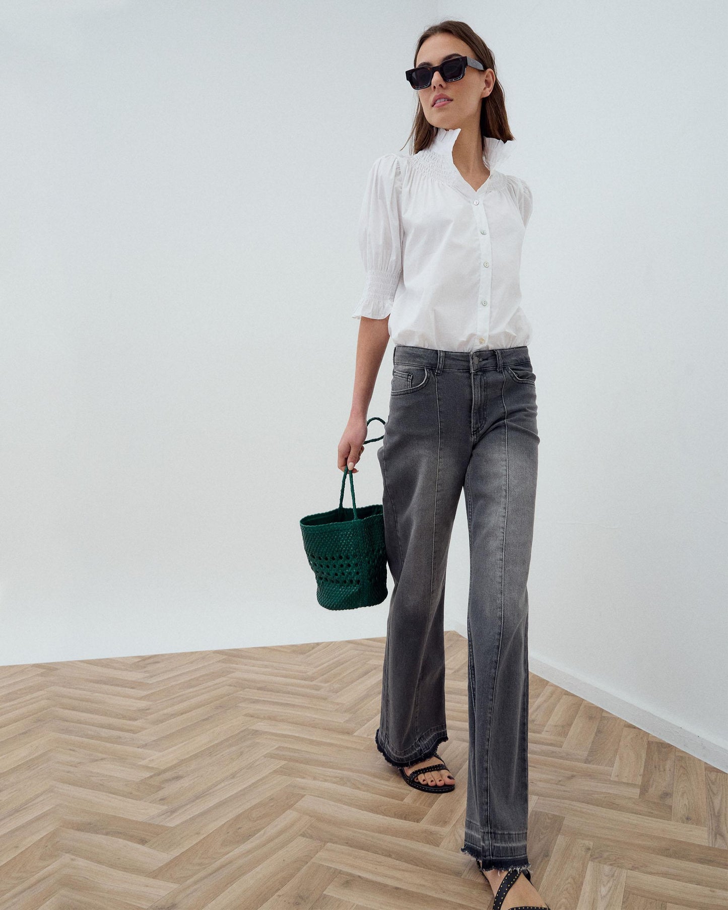 Blusa Manga Corta Blanca