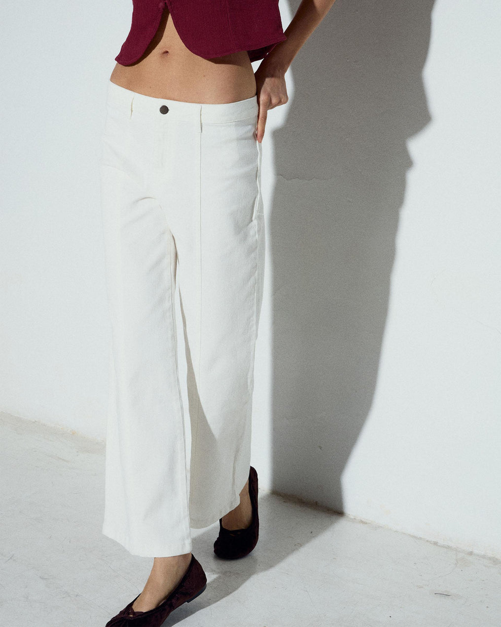 Jeans Estrelas Traseiras Branco