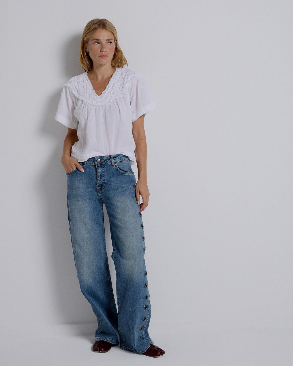 Jeans Side Rings Blue