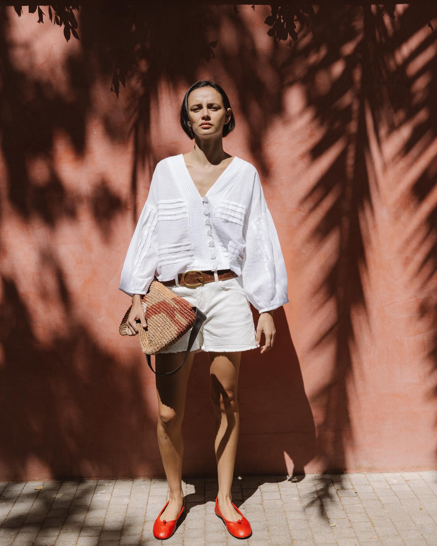Blouse Plis Blanc