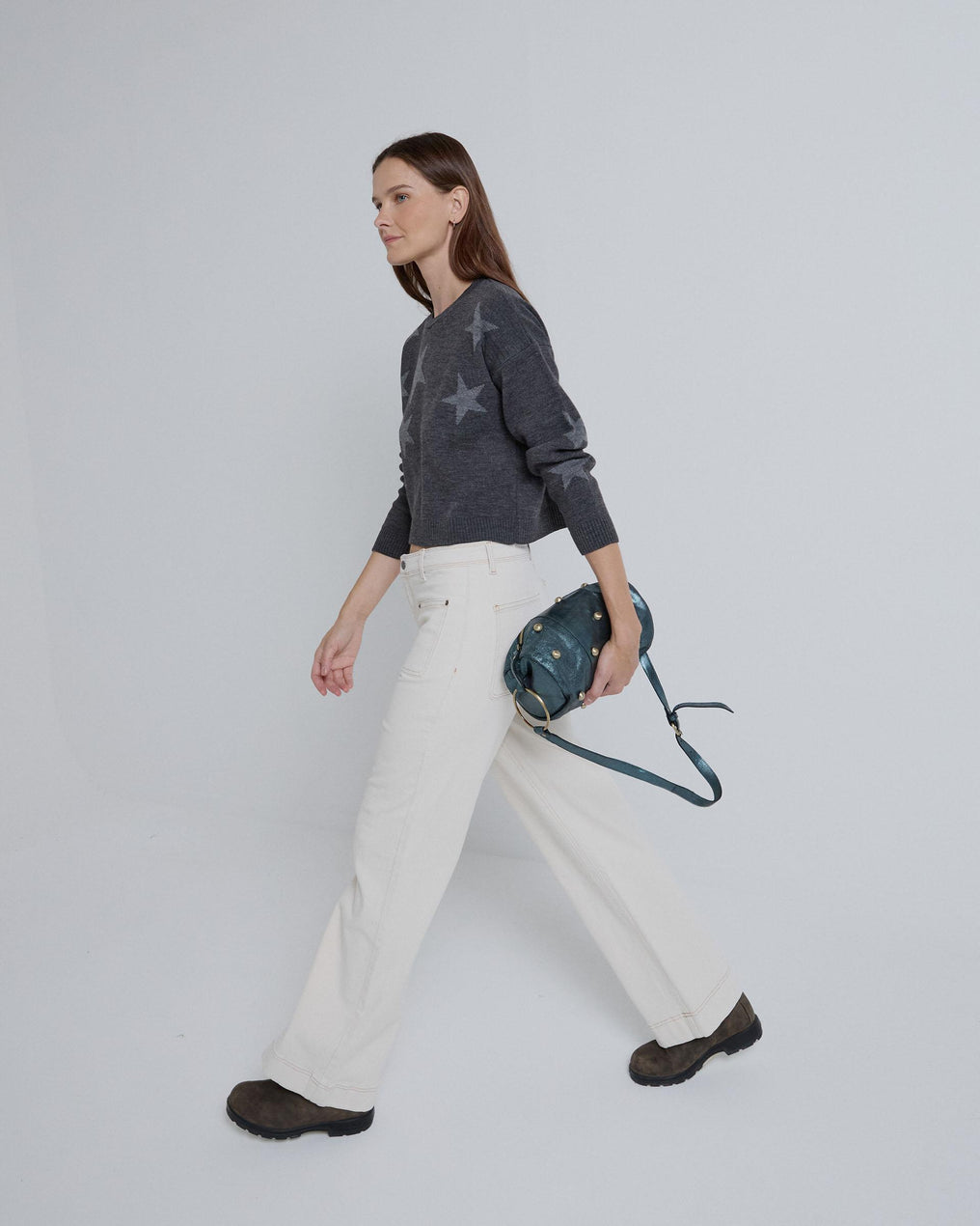 Jeans Tejido Rustico Crudo