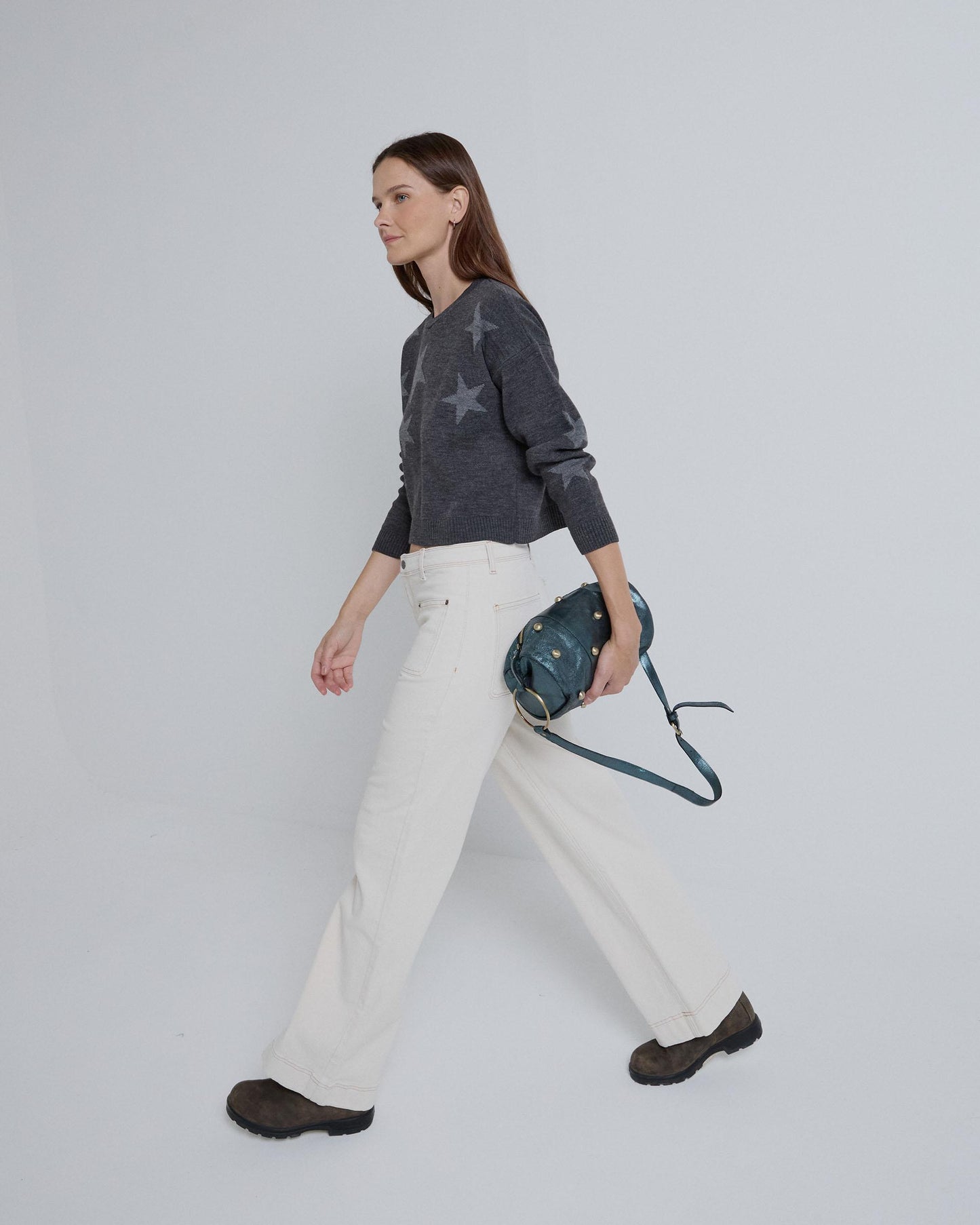 Jeans Tejido Rustico Crudo