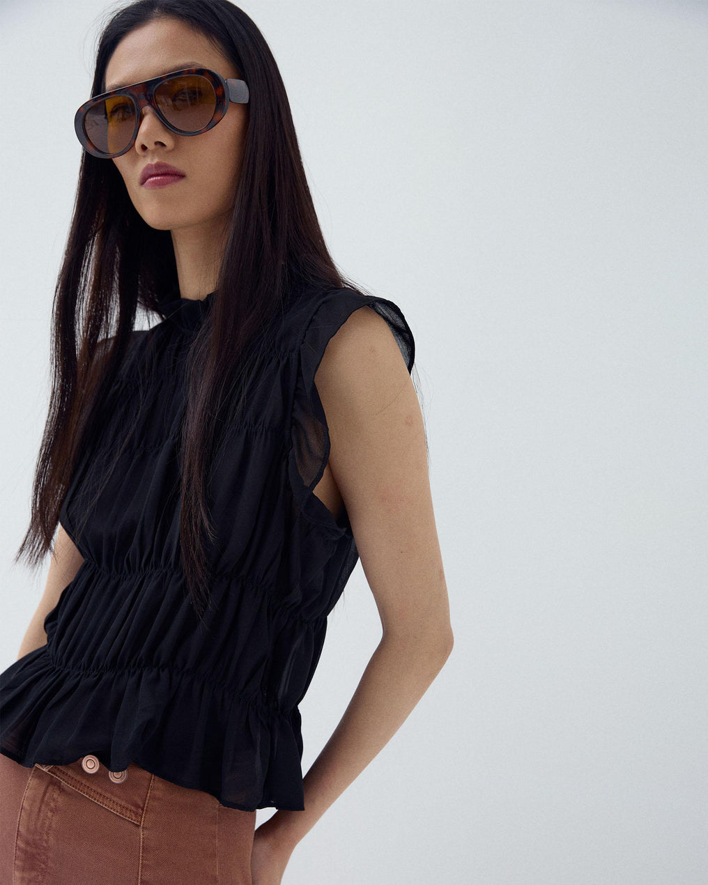 Top Elásticos Preto