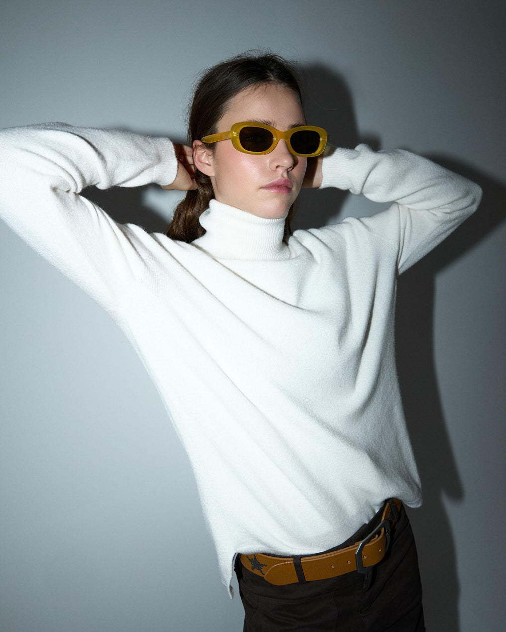 White Turtleneck Sweater