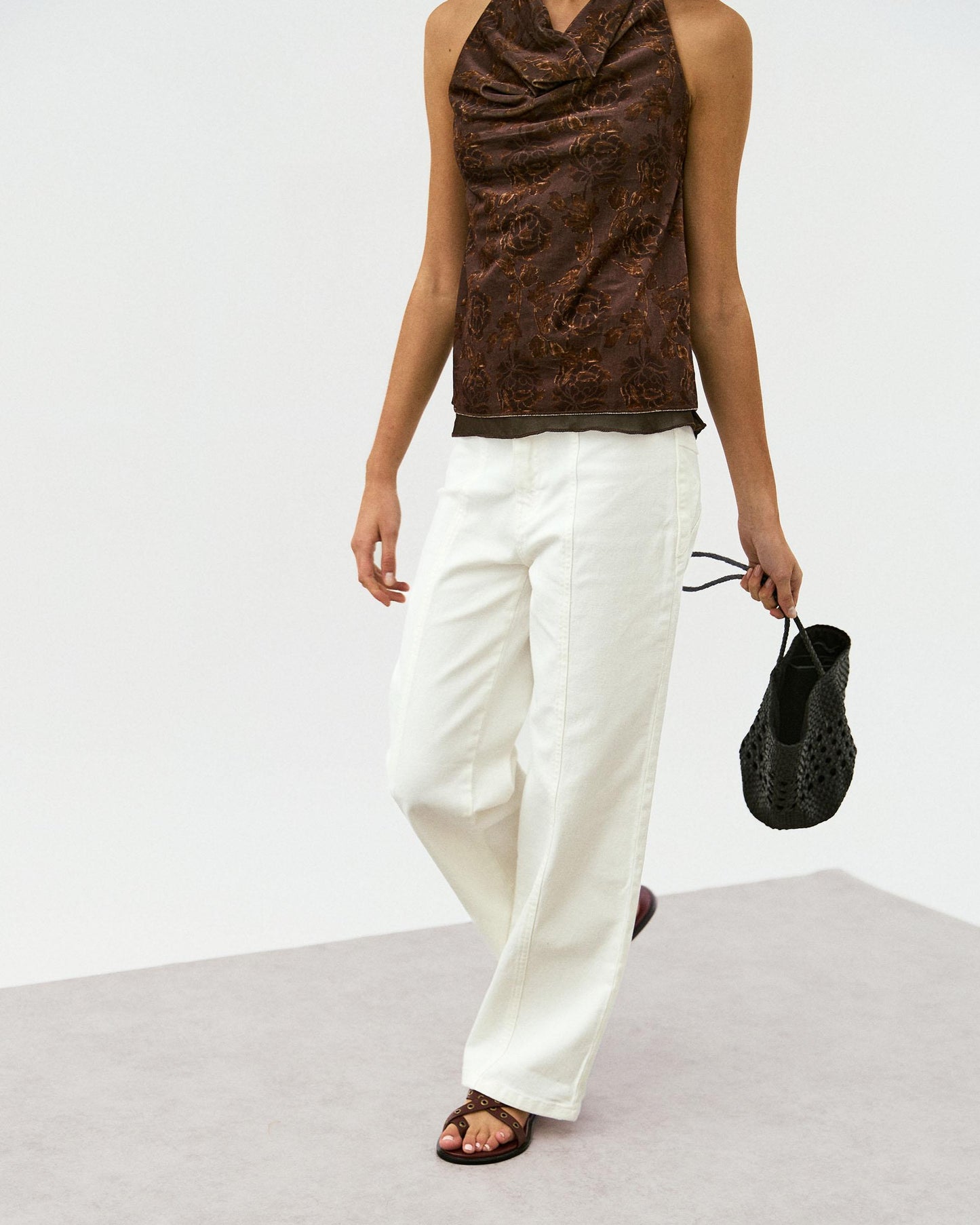 Jeans Étoiles Arrière Blanc
