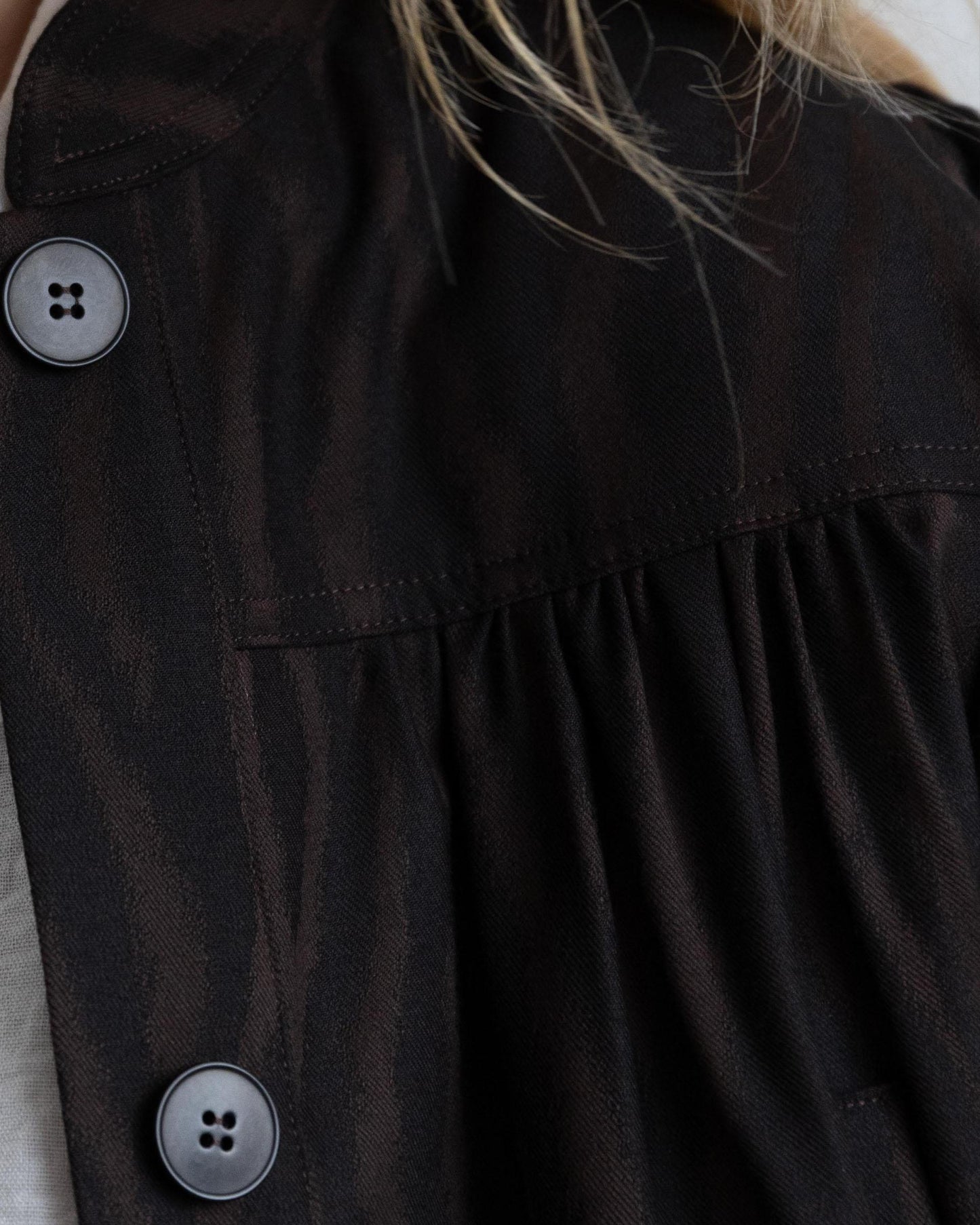 Bomber Canesú Estampado Animal Print Marrón