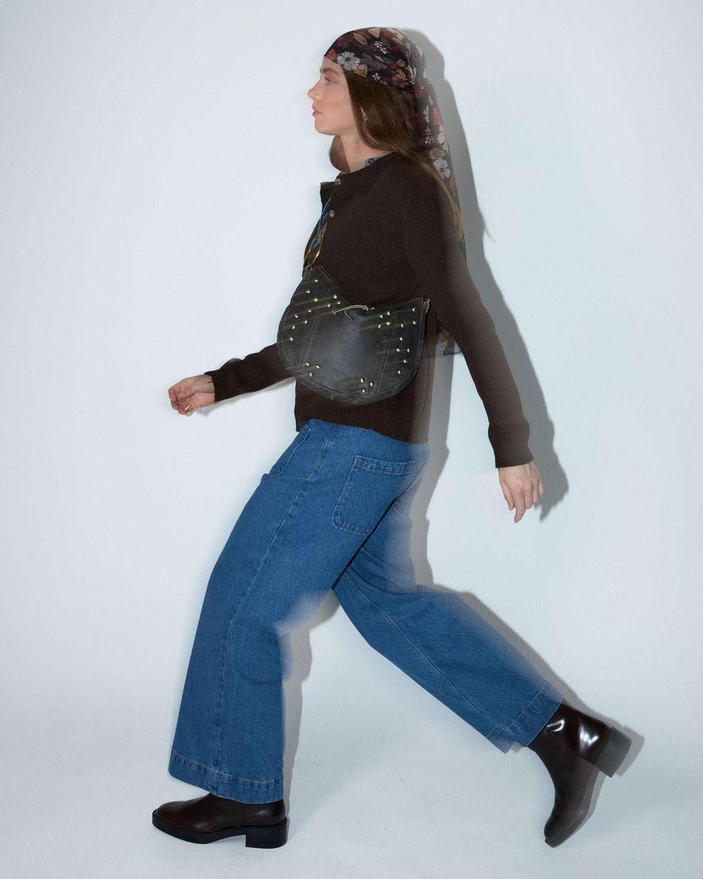 Light Blue Front Zip Jeans