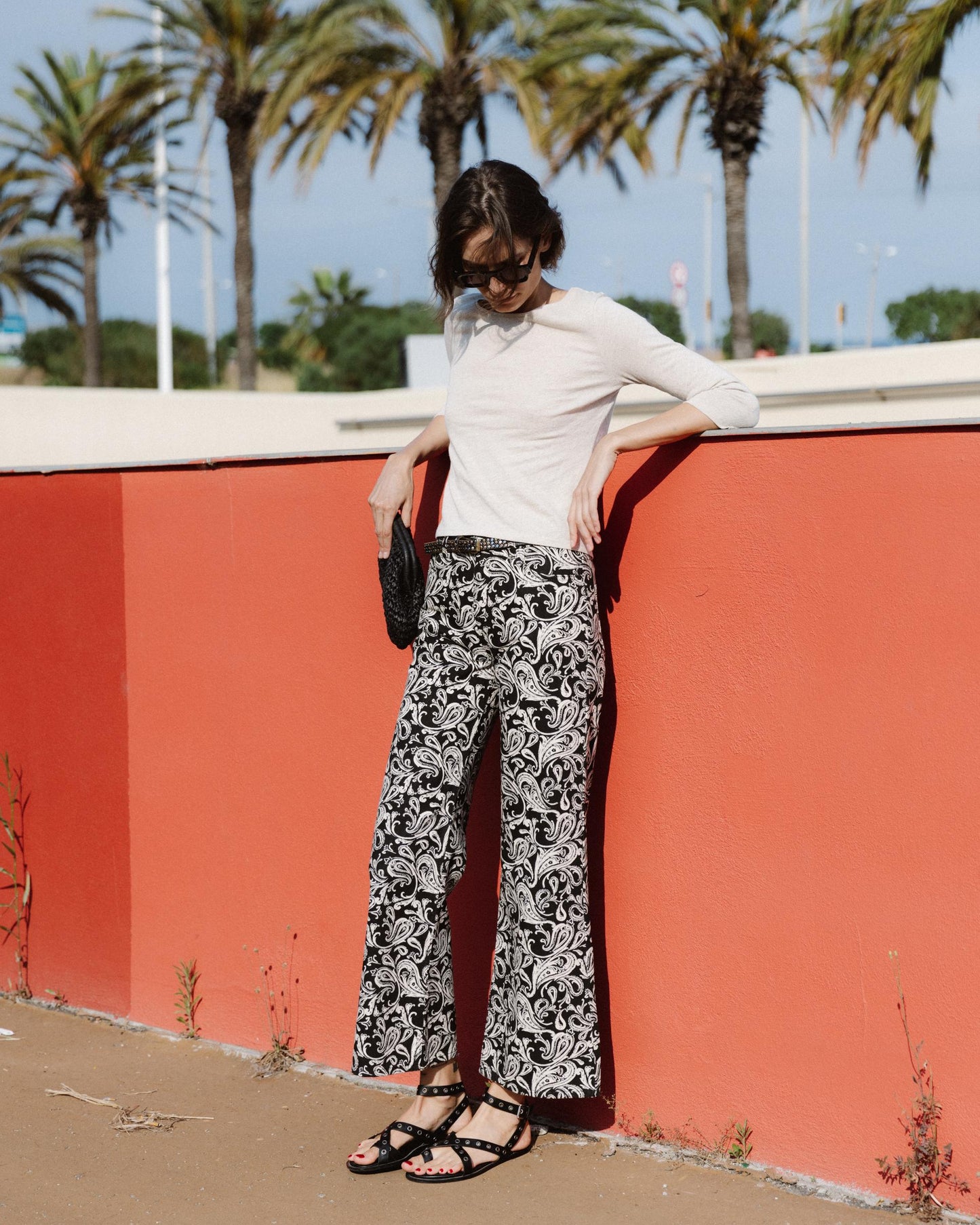 Jeans Estampado Amebas Negro