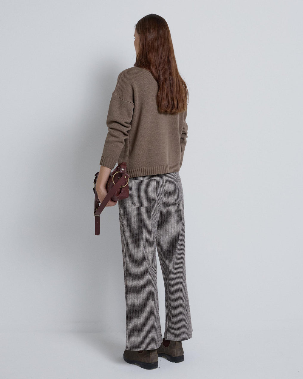 Brown Fine Striped Trousers