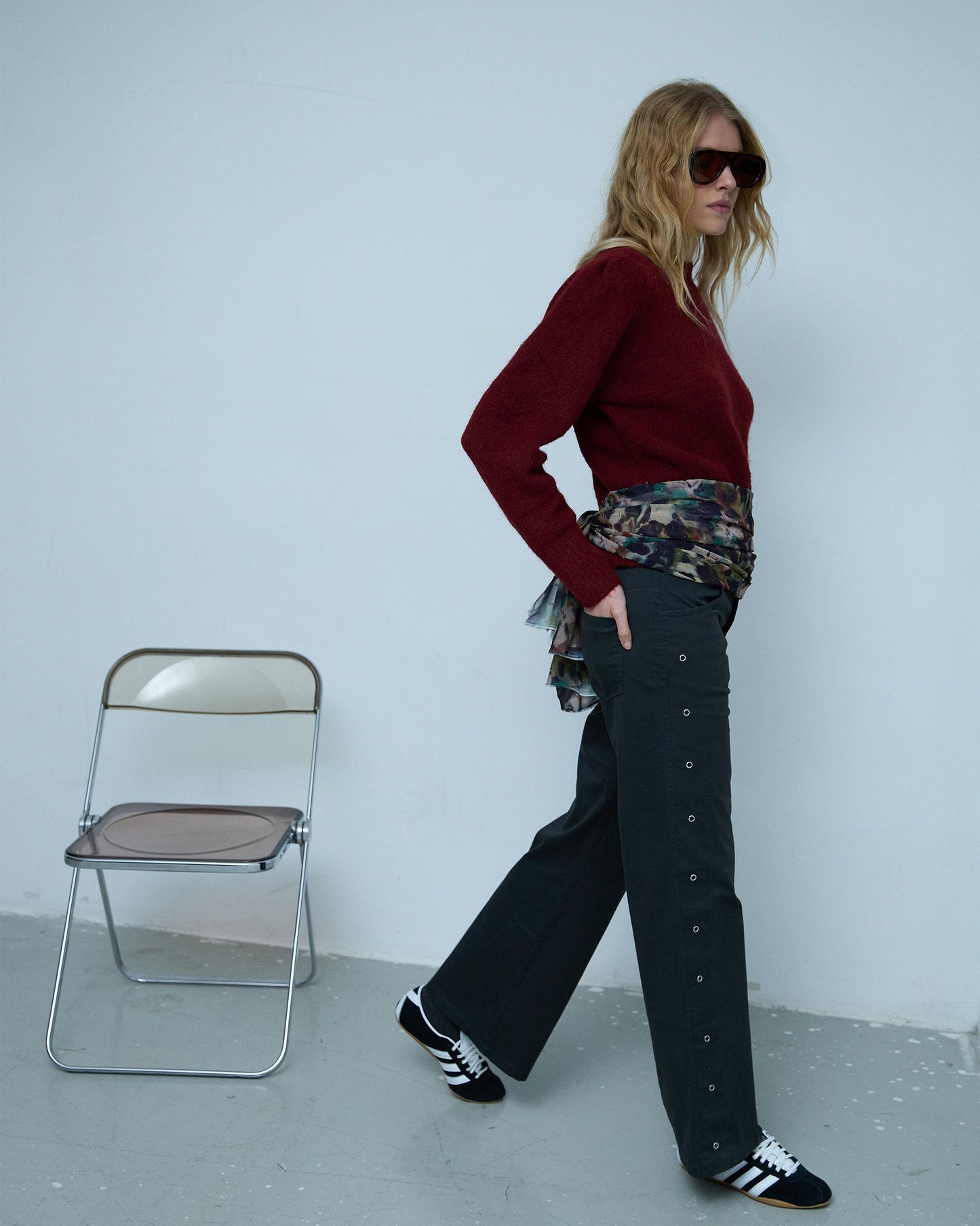 Jeans Eyelets Antracita