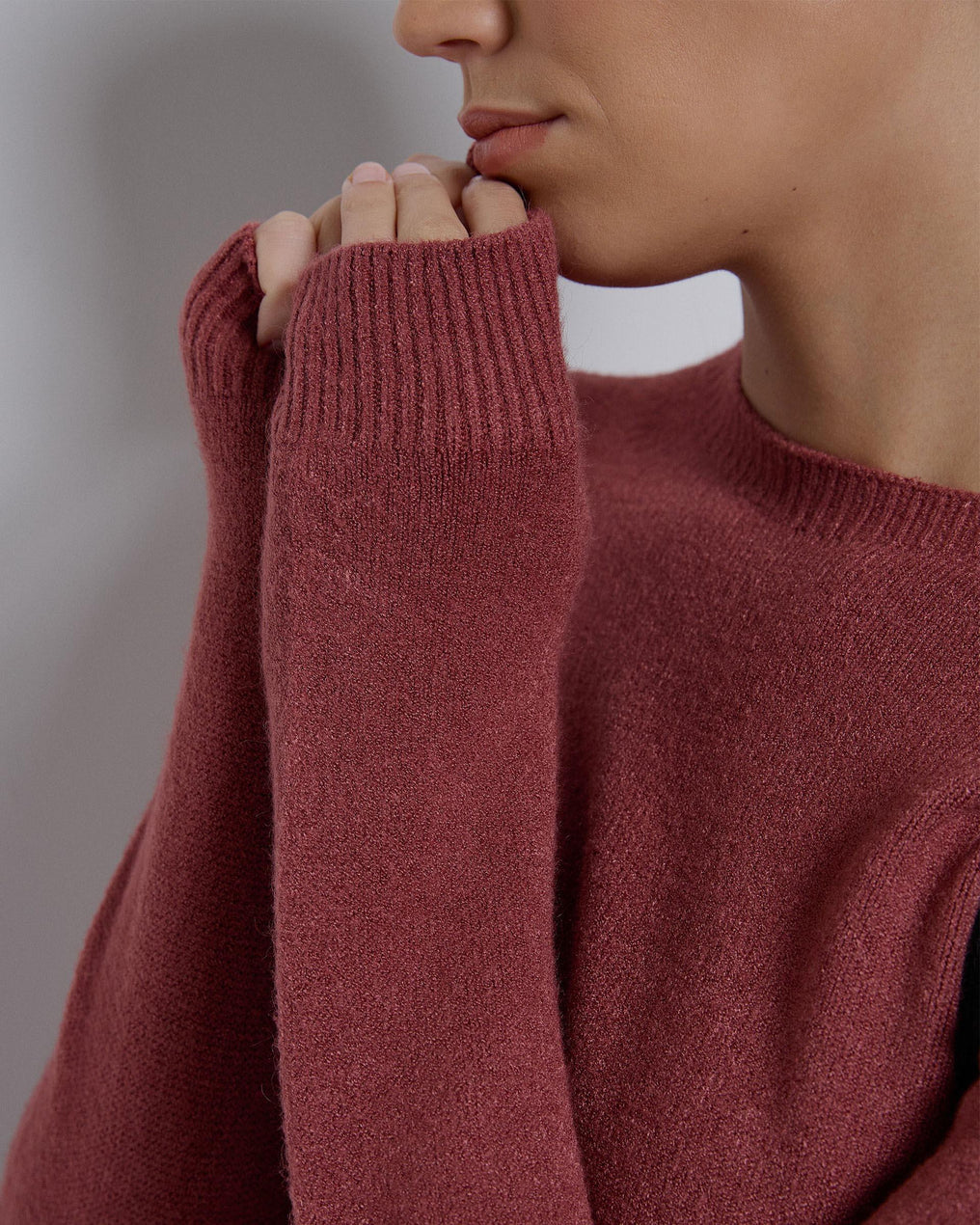 Jersey Cuello Redondo Teja