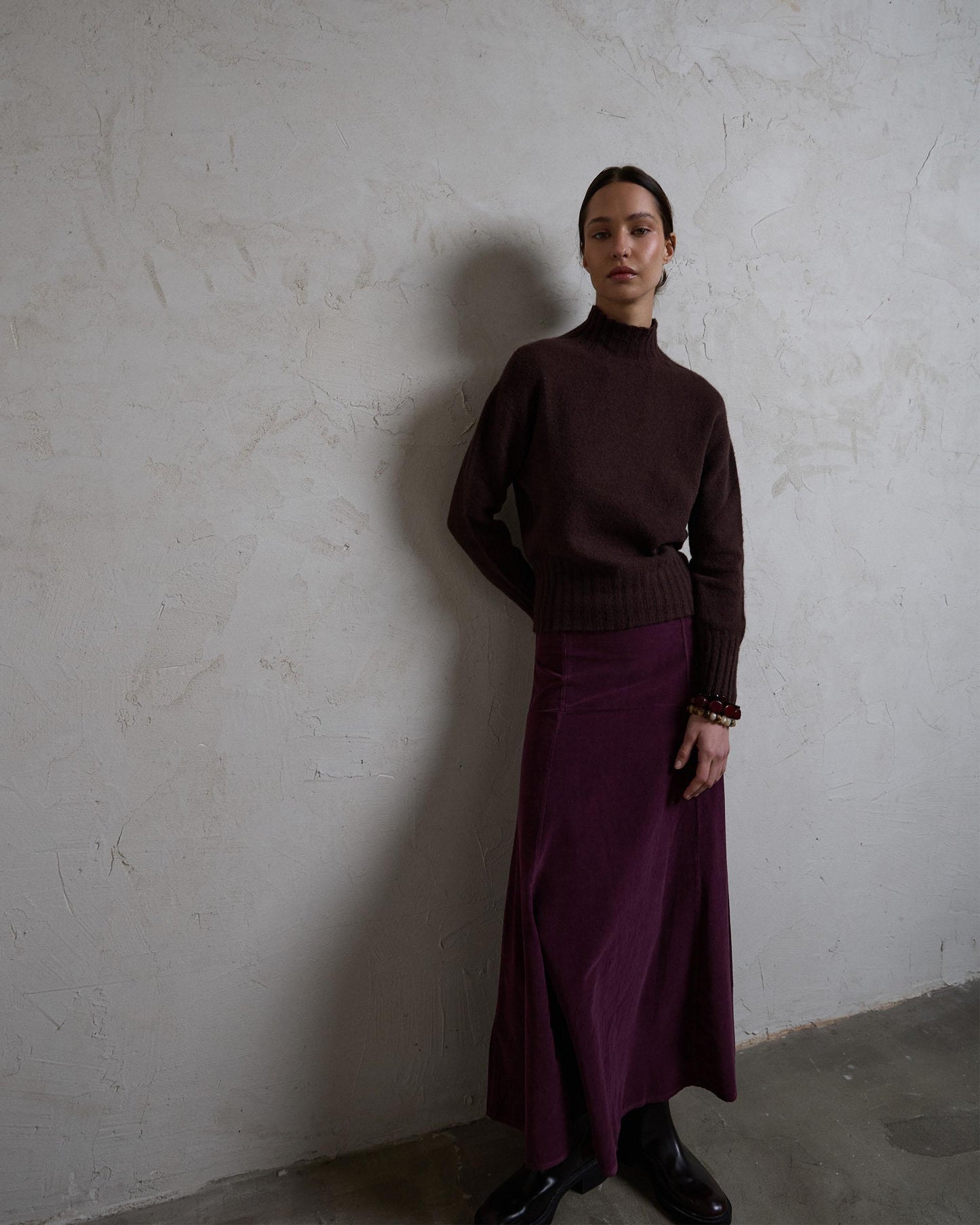 Falda Micropana Canesú Morado