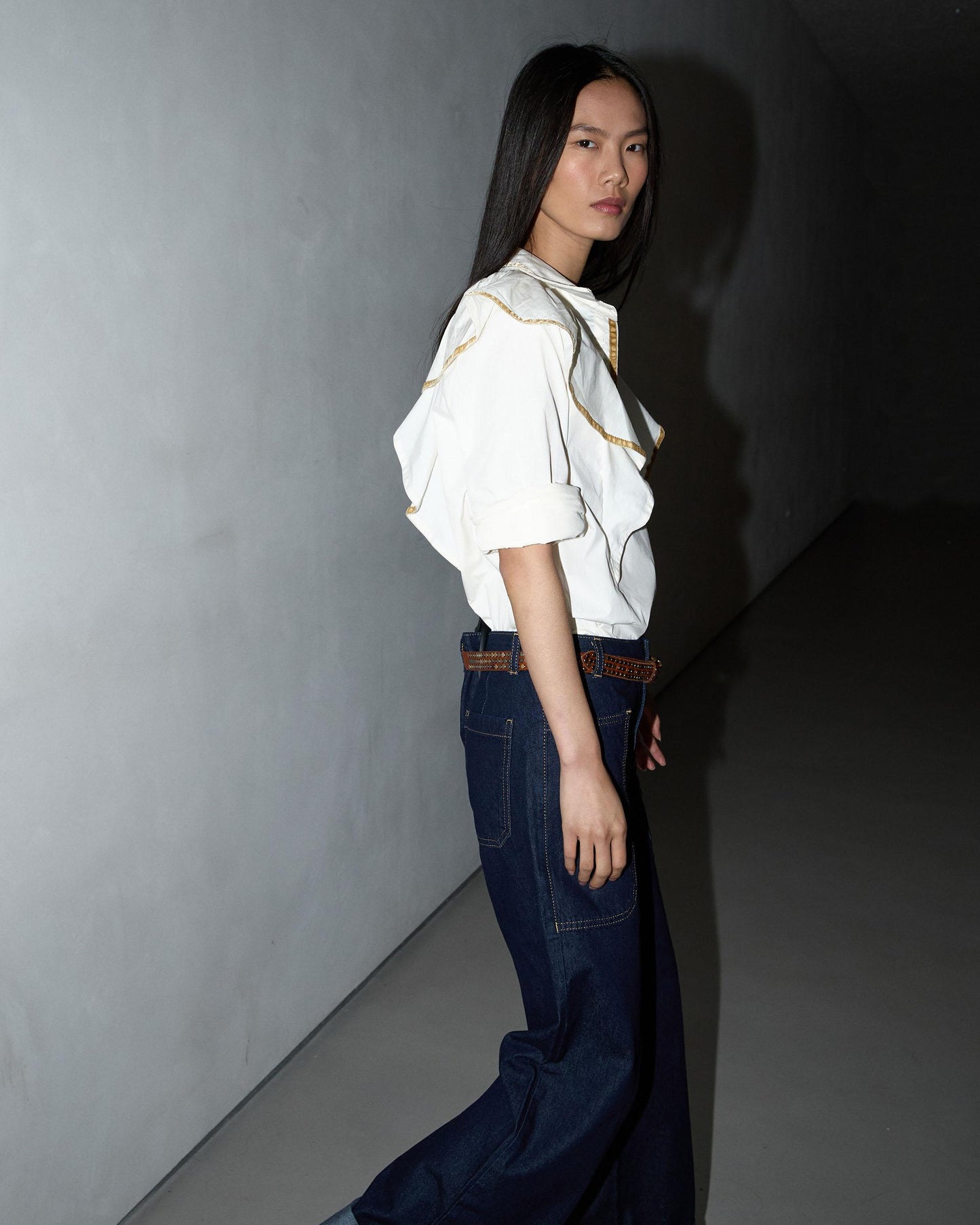 Blusa Volantes Vivo Crudo