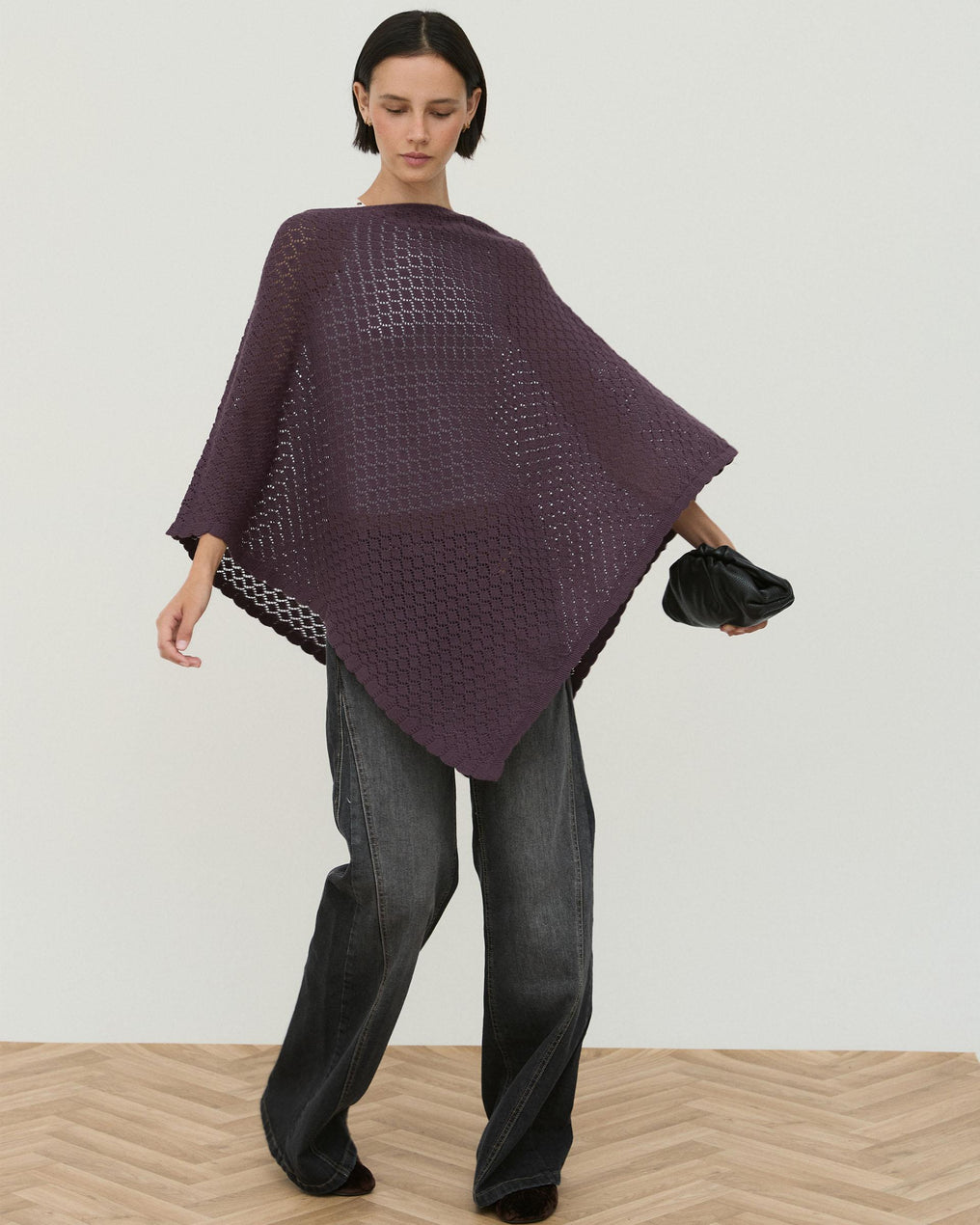 Poncho Calados Pico Morado