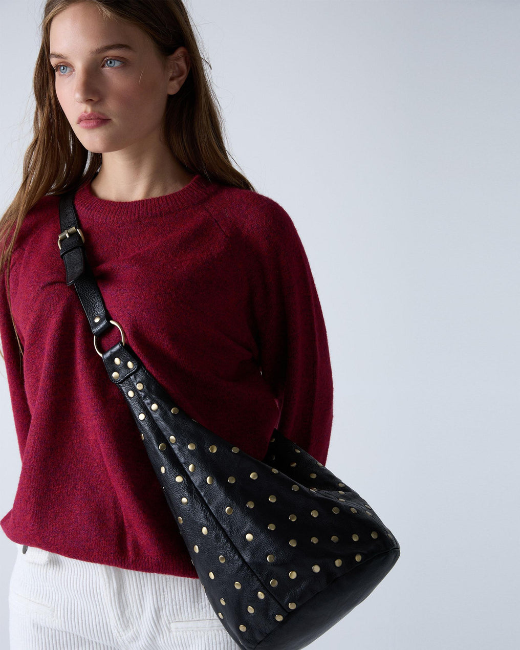 Jersey Cuello Redondo Granate