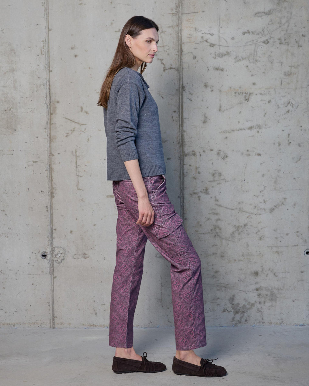 Gray Side Button Jacket