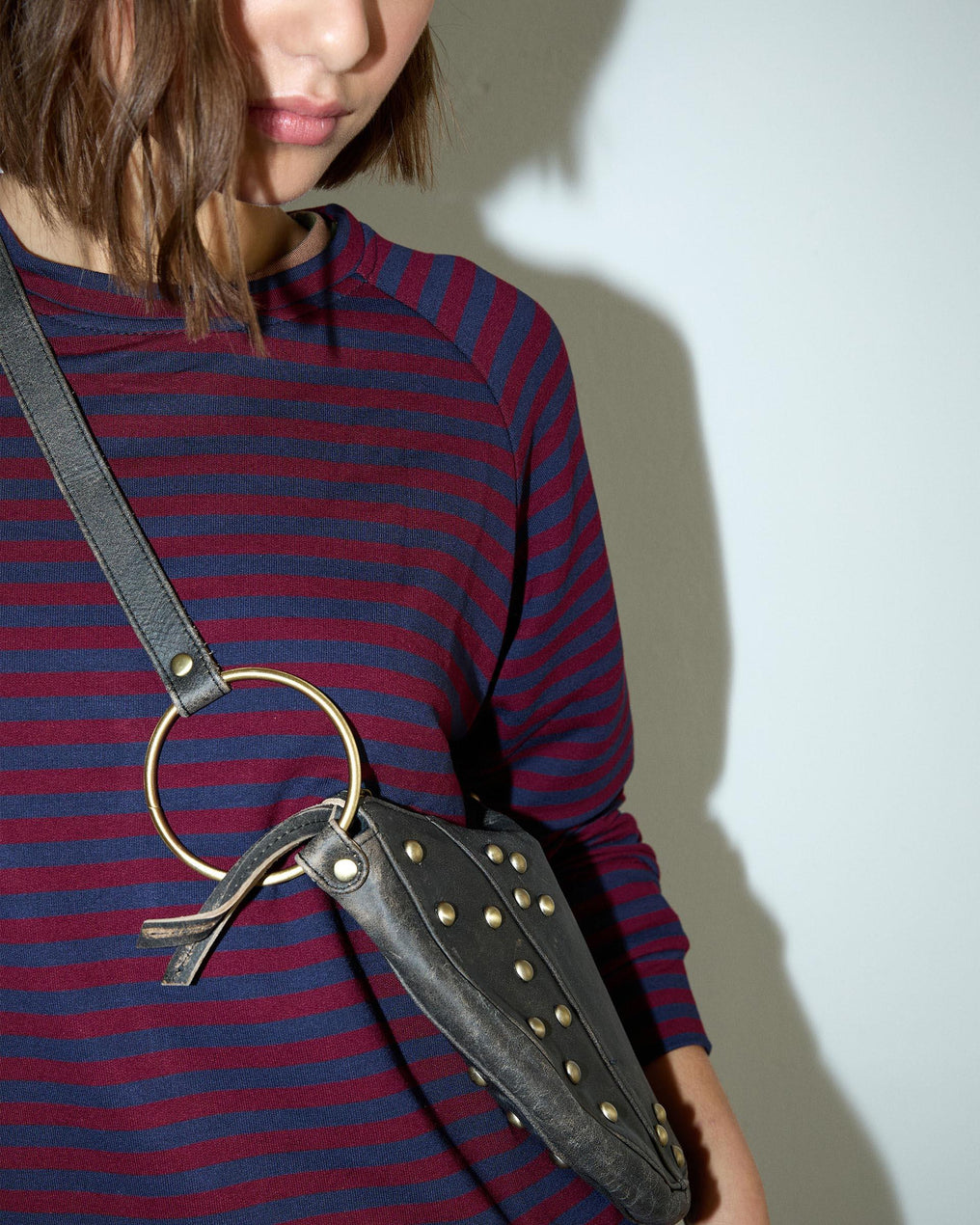 Garnet Striped Sweatshirt