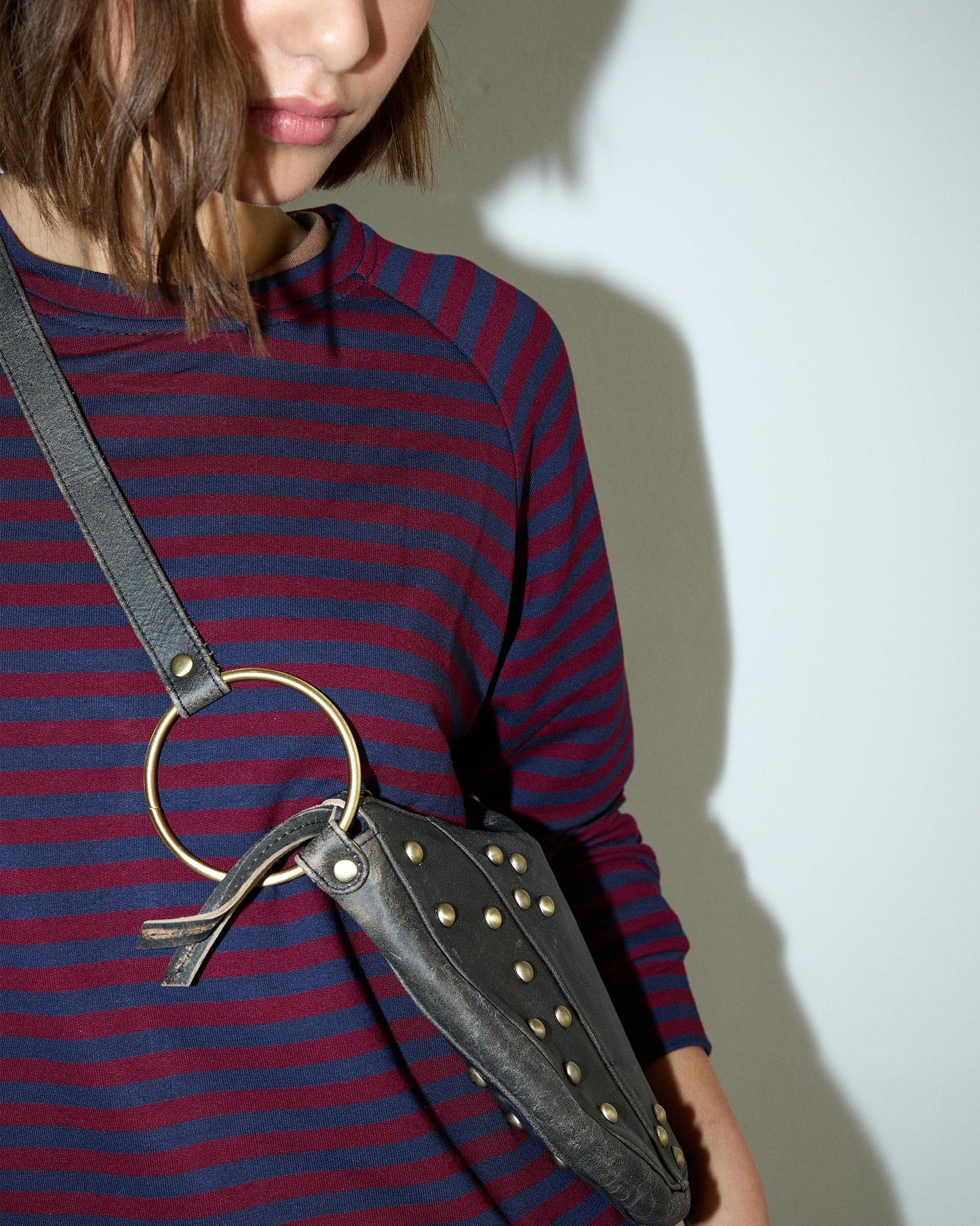 Garnet Striped Sweatshirt