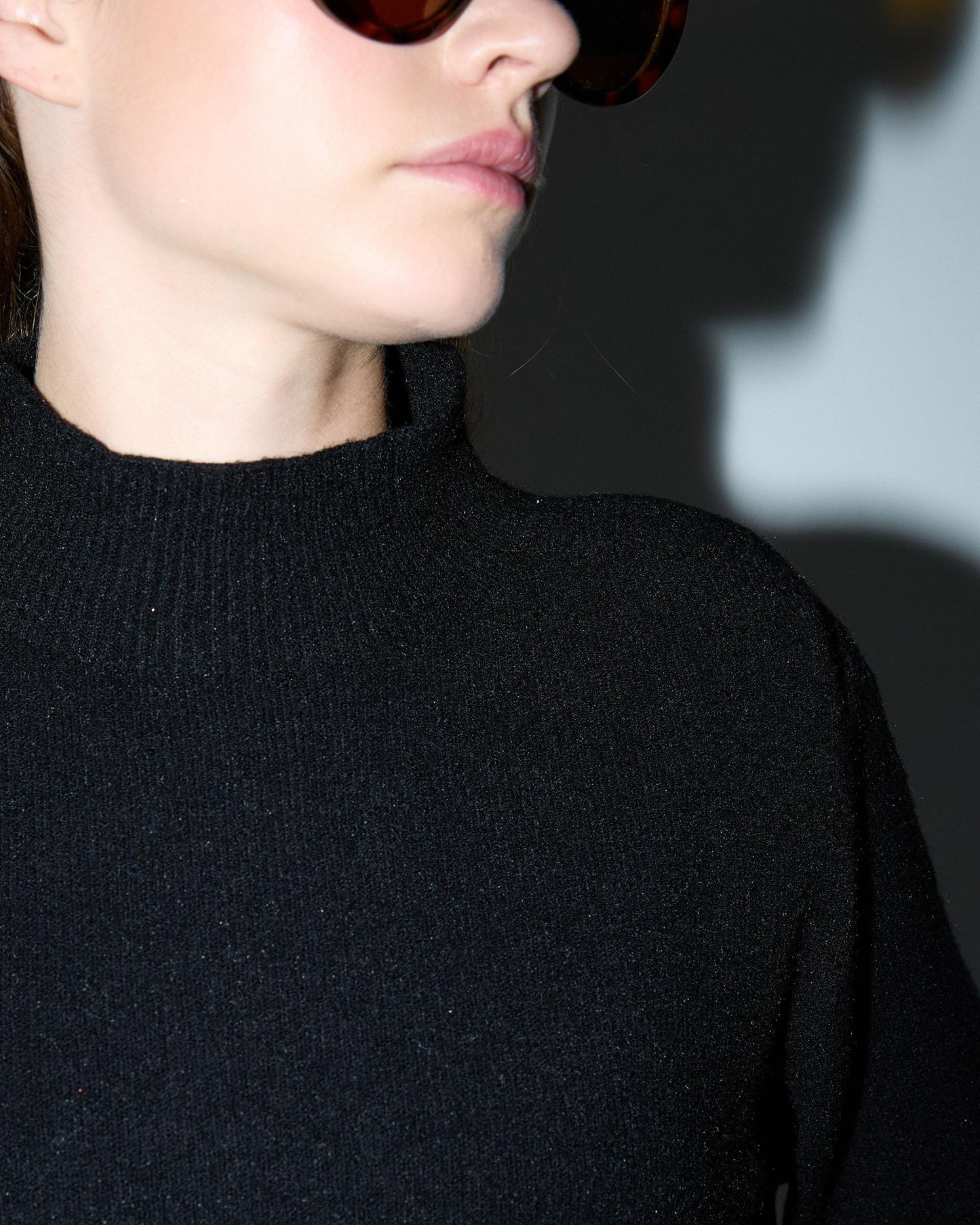 Black Turtleneck Sweater
