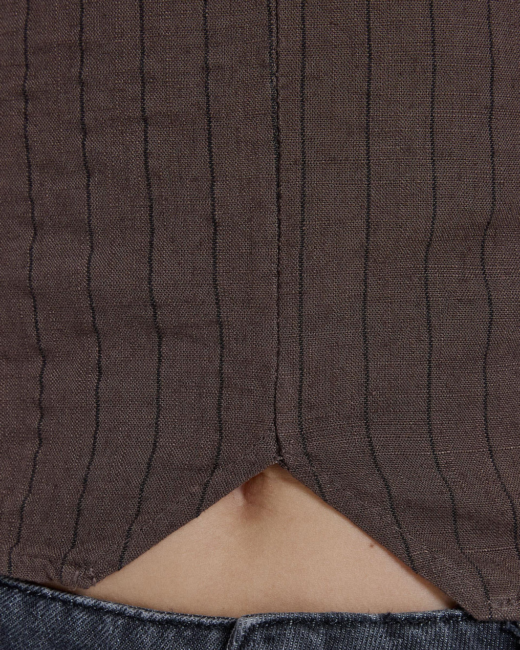 Top Rayas Corse Marrón