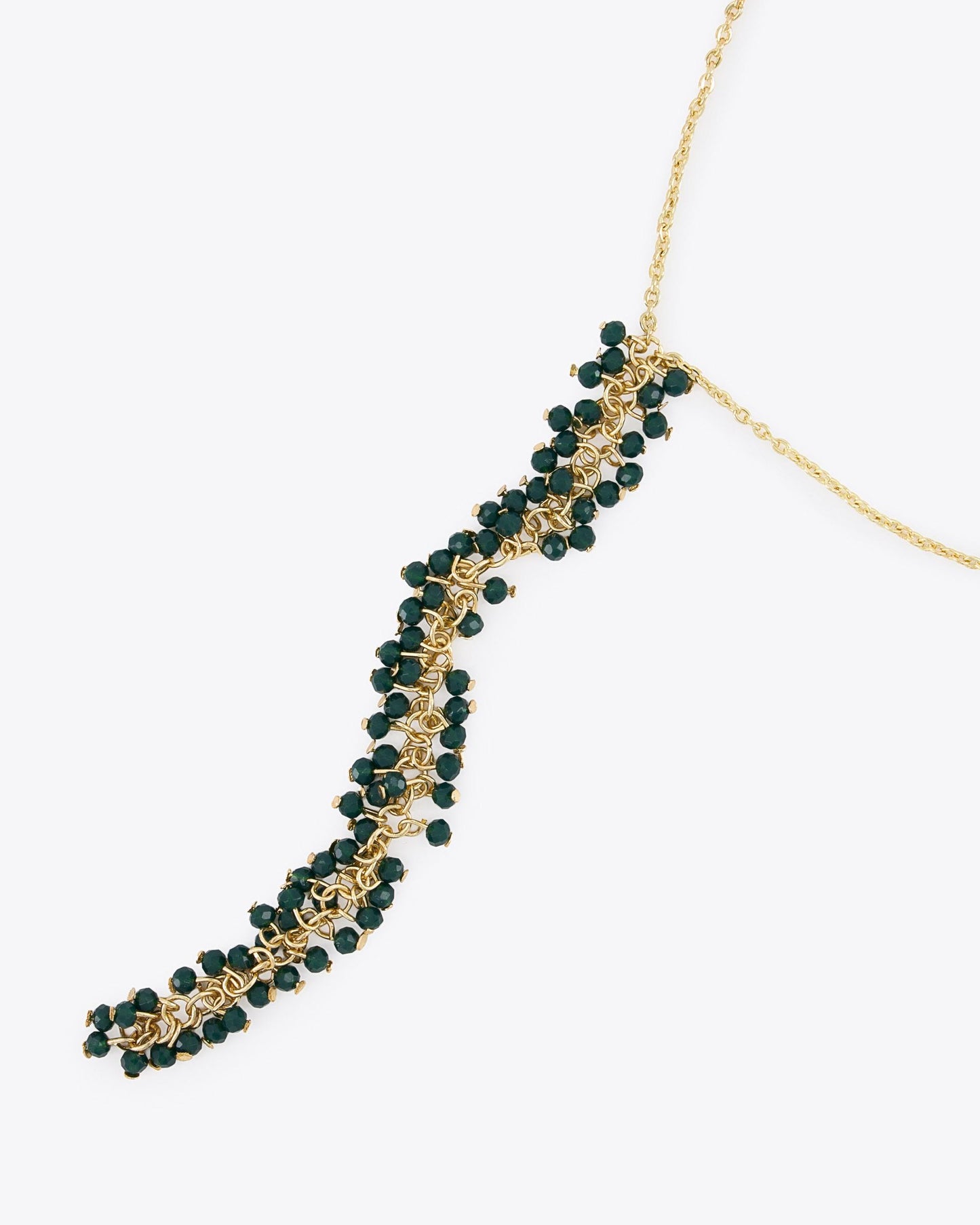 Green Bead Strip Corbetero Necklace