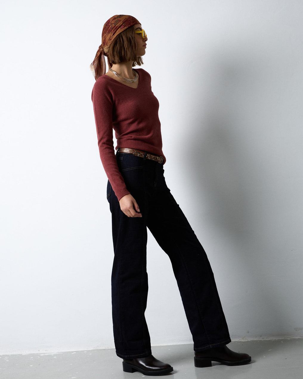 Dark Blue Straight Jeans